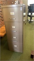 Tan 4 drawer filing cabinet