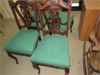 Set 4 Chippendale Dining Room Chairs