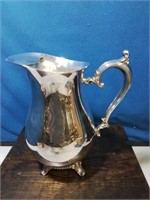 Silverplate water pitcher