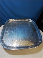 Oneida silver plate tray 16 / 16 inches