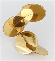 Mid Century Modern Brass Disks Sculpture
