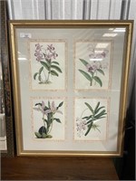 Framed Floral Print - 4 Slotted
