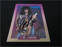 Paul Taylor Signed Trading Card SSC COA