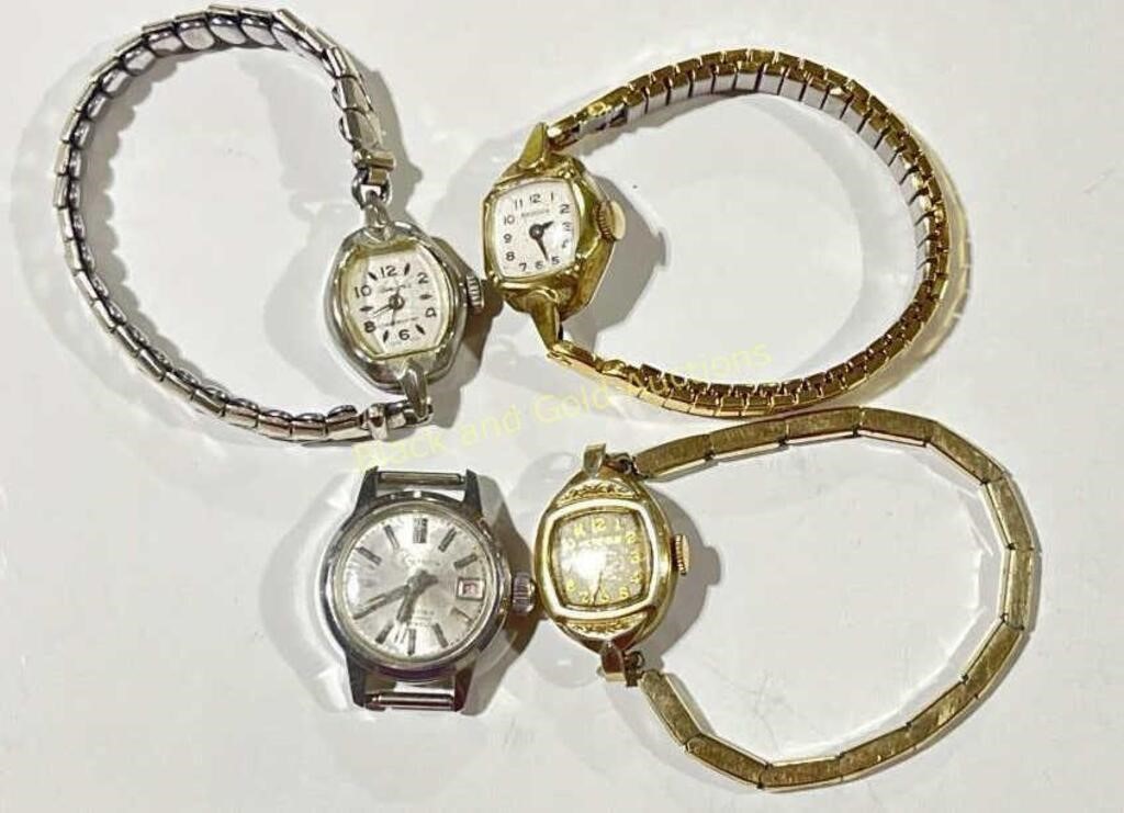 Group of Four Vintage Ladies Watches