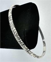 925 Silver Vintage Bangle Bracelet