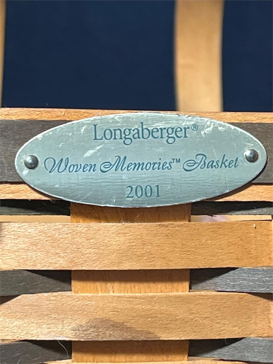 Longaberger Woven Memories Basket 2001.