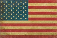 Vintage American Flag Wall Decor