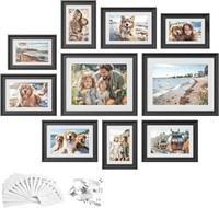 SONGMICS Picture Frames with 16 Mats, Set of 10,