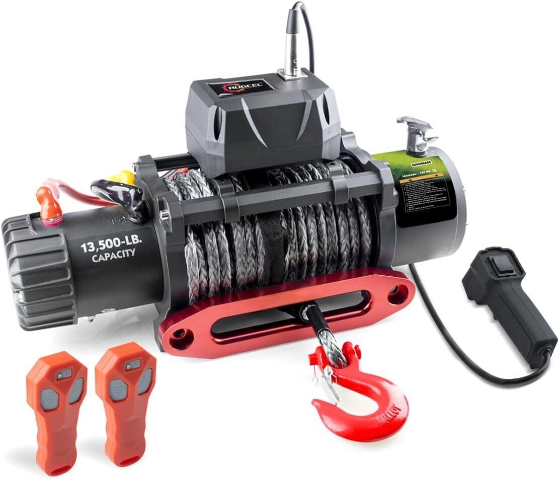13500lb Waterproof Synthetic Rope Winch