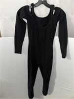 BLACK KEYHOLE SLEEVE JUMPSUIT SMALL