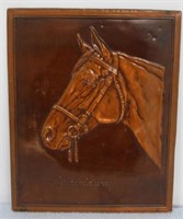 Whirlaway Copper Plate of Horse
