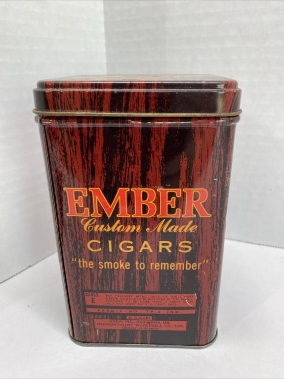 Vintage Ember cigar tin