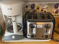 Mr. Coffee 12-Cup & B&D 4-Slice Toaster