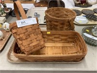 3 Longaberger Baskets