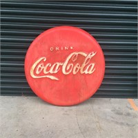 Coca Cola Fibreglass Rustic Button