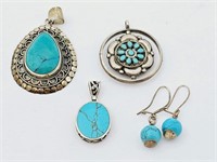 Turquoise Pendant Lot