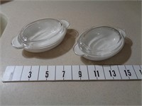 2-Vintage Corning Ware Covered Baking Dishes