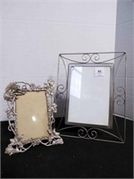 2 metal picture frames