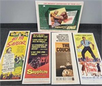 1943, 2 1959, 1960 & 1962 movie posters