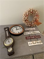 Battery clock, decorators