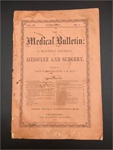 February 1881 The Medical Bulletin Monthly Journal