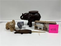 Elephant Candle Holder S&P Shell Figurine