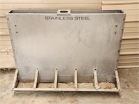 Stainless Steel 5 Bay Chicken Feeder