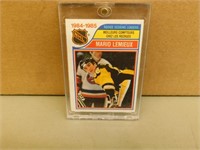 1985-86 OPC Mario Lemieux #262 Rookie Scoring Ldrs