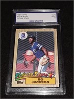 Bo Jackson 1987 Topps GEM MT 10 Future Stars Royal