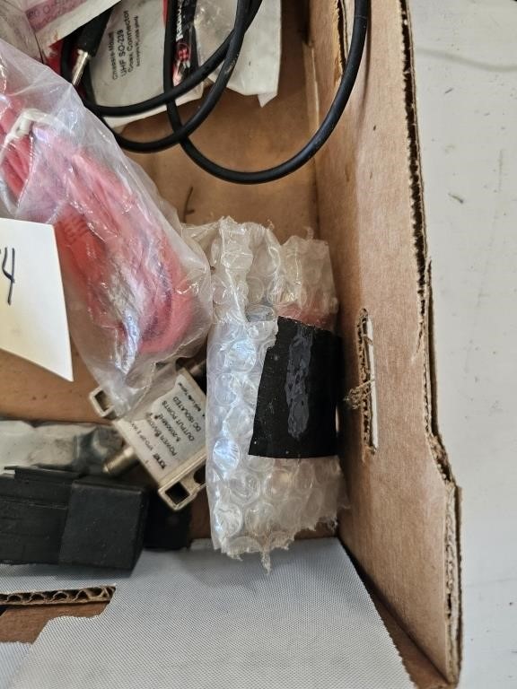 Box of Misc Electronics, Amps, etc