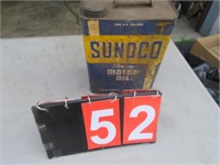 SUNOCO MERCURY MOTOR OIL ADVERTISING CAN