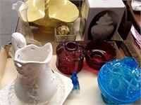 VINTAGE GLASSWARE LOT ALL FOR ONE MONEY