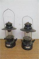 2 Plastic Battery Operated Lamps