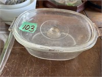 Covered Glass Dishes, Pyrex, Plastic Food Storage