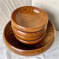 Wood Salad Bowl Set Made in Japan