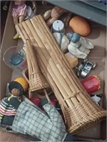 Box Lot of Toys, Black Americana, Hand Made