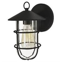 Project Source Halyard 1-light 10-in H Black