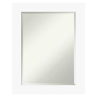 White Frame Vanity Mirror