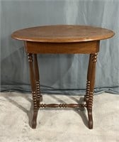 Single drawer walnut table - 1870