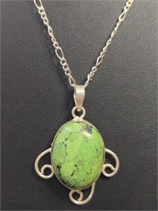 925 stamped 18-in chain with pendant