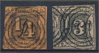 GERMANY THURN & TAXIS #1-2 USED AVE-FINE
