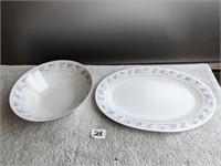 Dynasty Fine China,Bowl & Platter- Rapture Pattern