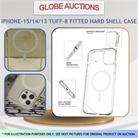 IPHONE-15/14/13 TUFF-8 FITTED HARD SHELL CASE