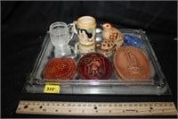 Pottery, Dresser Tray, & More