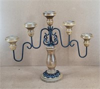 Vintage Candelabra - wood and metal