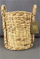 Willow Group small woven basket 9"tall x 9" diam