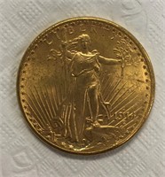 1914 Twenty Dollar Gold Piece.