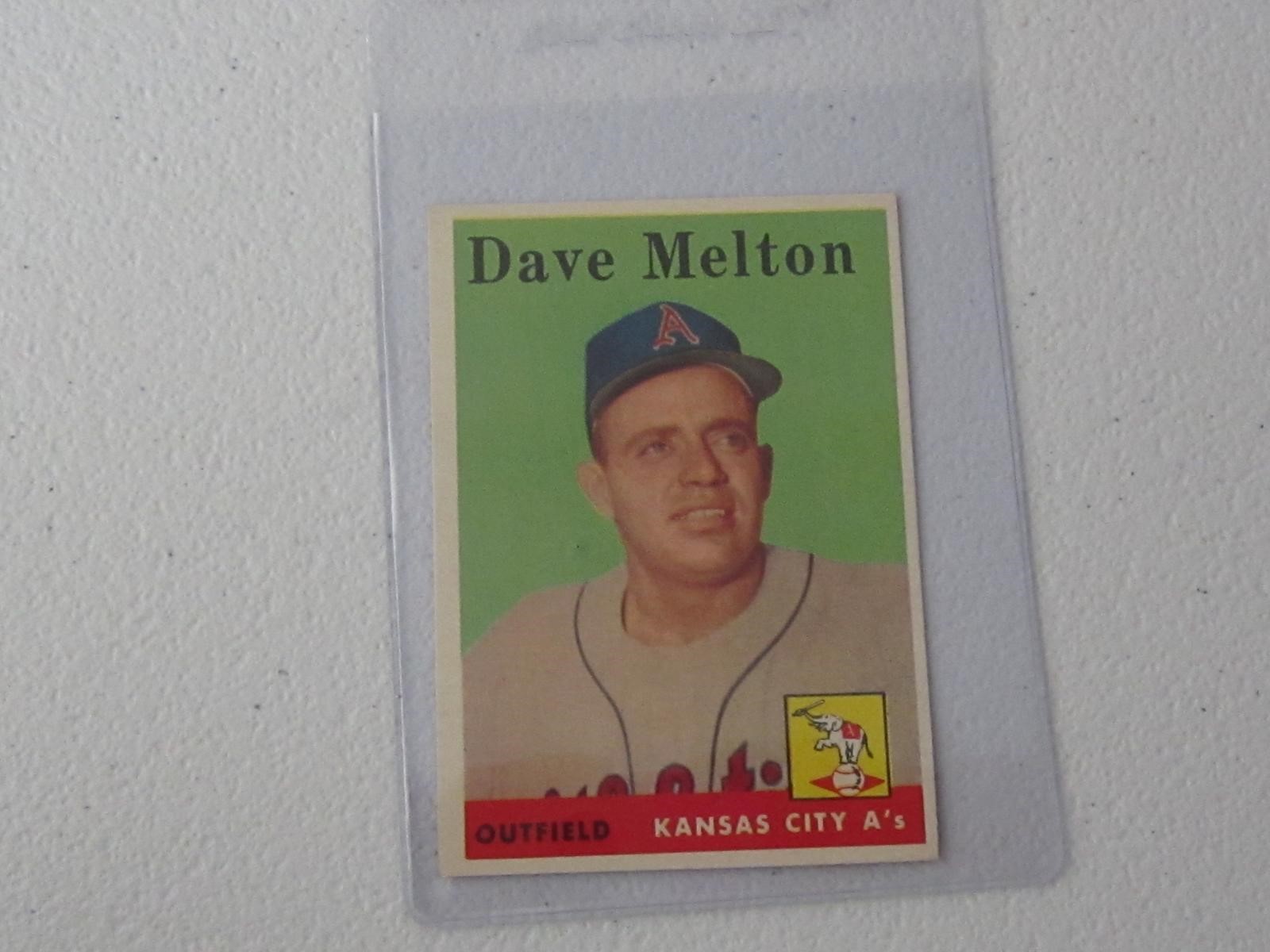 1958 TOPPS DAVE MELTON NO.391 VINTAGE