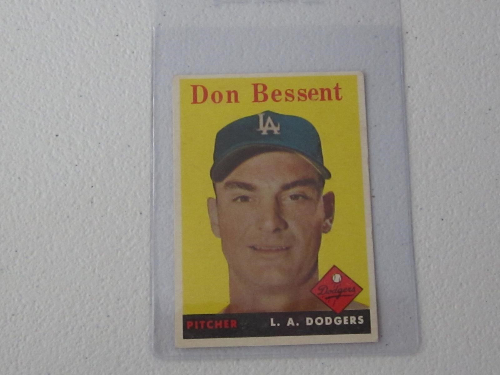 1958 TOPPS DON BESSENT NO.401 VINTAGE