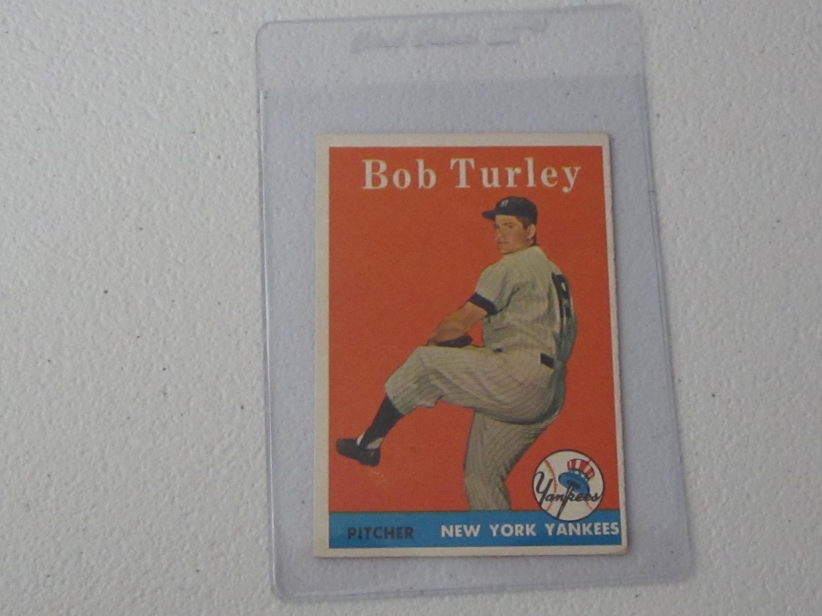 1958 TOPPS BOB TURLEY NO.255 VINTAGE